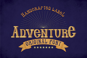 Adventure Vintage Label Typeface