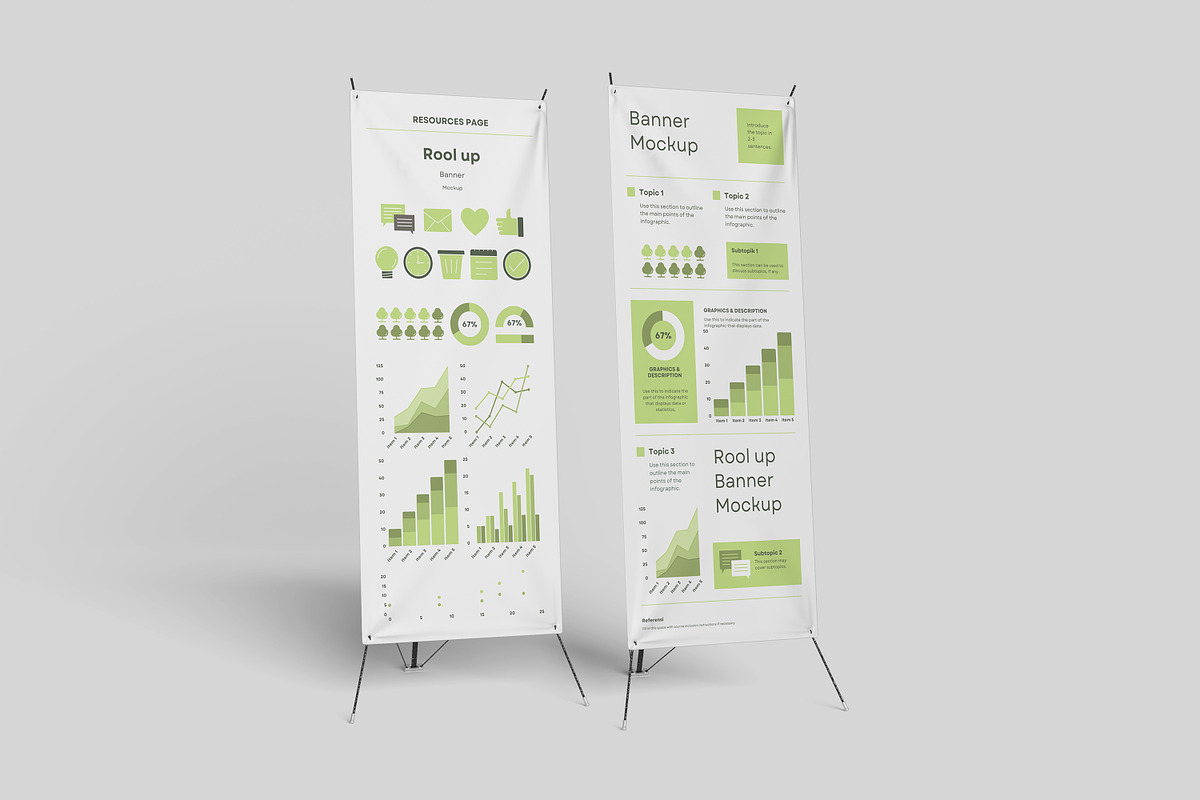 Rool up Banner Mockup, a Books & Magazine Mockup by mahhyud (Photo 5 of 11)