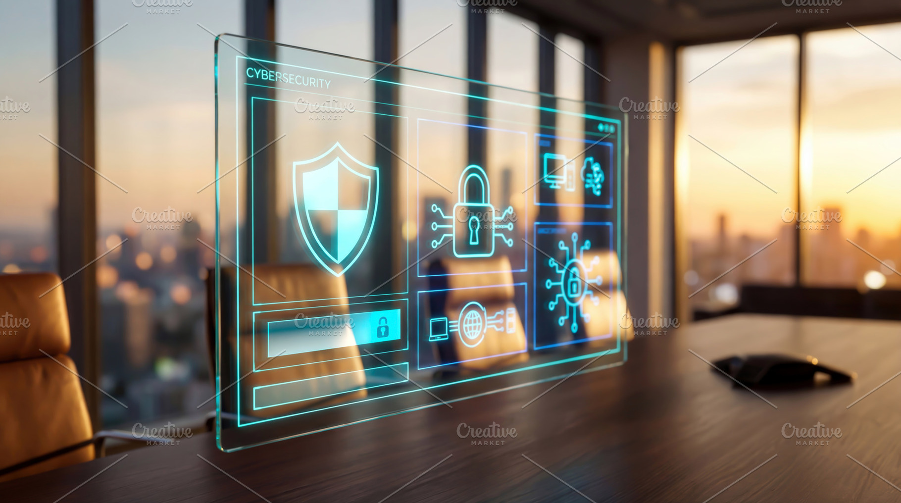 Digital cybersecurity interface, a Technology Photo by Shootdiem
