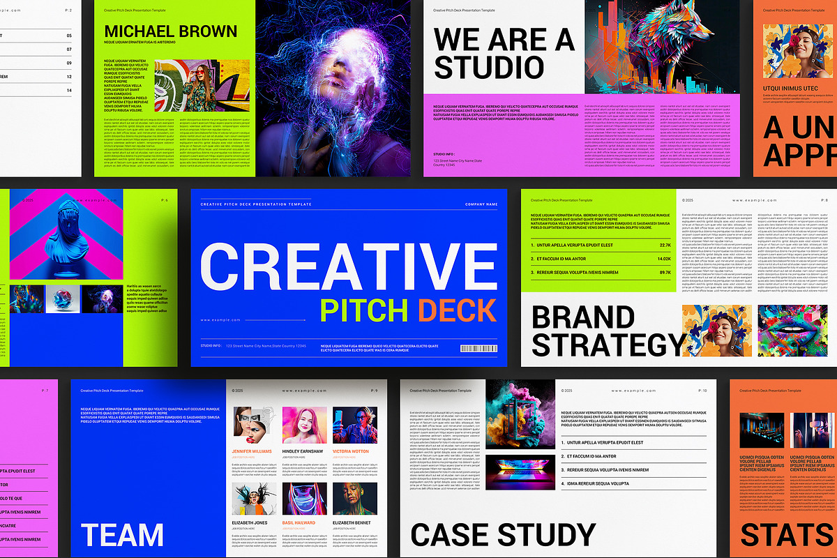 Creative Pitch Deck Presentation, a Presentation Template by E-Type (Photo 1 of 4)
