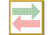 Fine Vector Dotted Arrows, a Texture Graphic by FineArtStudio (Thumbnail 3 of 3)