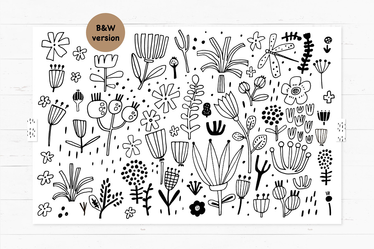 The Fleur blossom collection, a Pattern Graphic by solmariart (Photo 8 of 12)