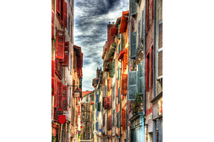 Old buildings in Bayonne town - France, Aquitaine, an Architecture Photo by Leonid Andronov