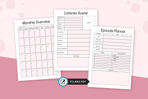 Printable Podcast Content Planner