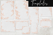 Peach fuzz wedding: Tropical orchids, a Stationery Template by MsFlaffy (Thumbnail 6 of 8)
