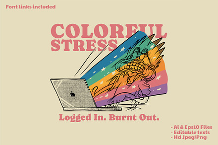 Laptop Bursting Rainbow Onto a Man