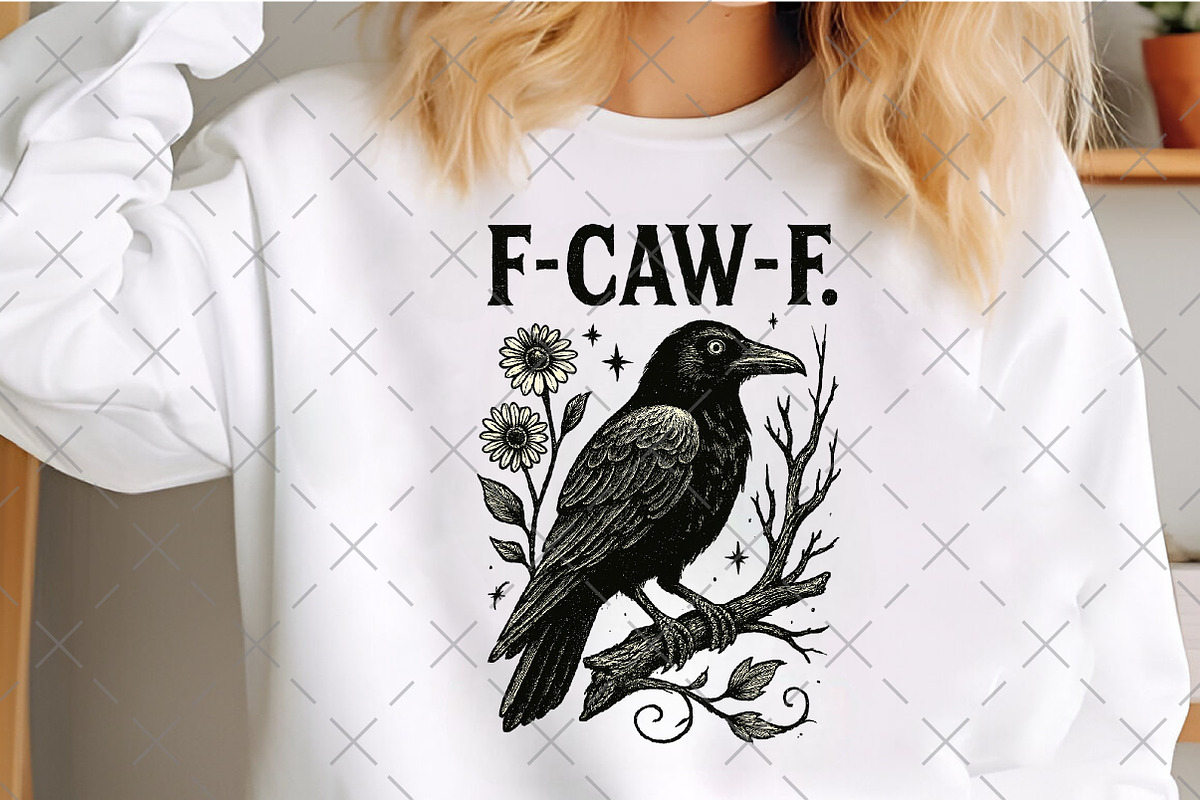 F-CAW-F Halloween Raven, an Illustration by Craft Nest (Photo 3 of 5)