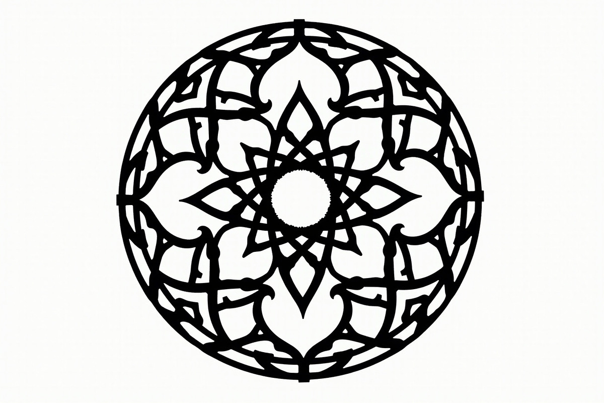 Circular Geometric Laser Cutting Bun, an Object Graphic by Creativeshirt (Photo 13 of 17)
