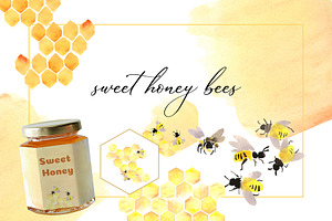 sweet honey bees.