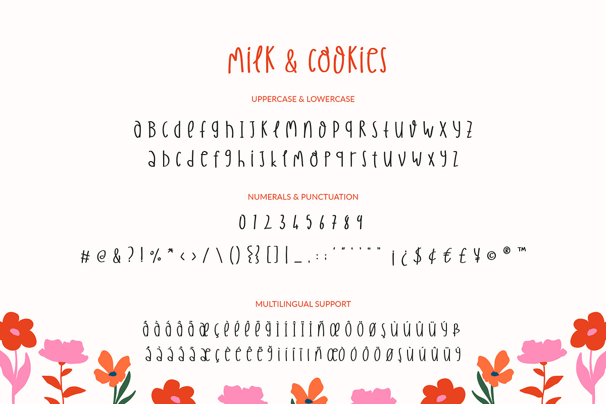 Quirky Handwritten Font Cute Flowers, a Handwritten Font by Kaya Fonts (Photo 11 of 32)