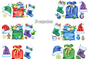 Watercolor Christmas, an Illustration by Watercolor fantasy (Thumbnail 4 of 6)