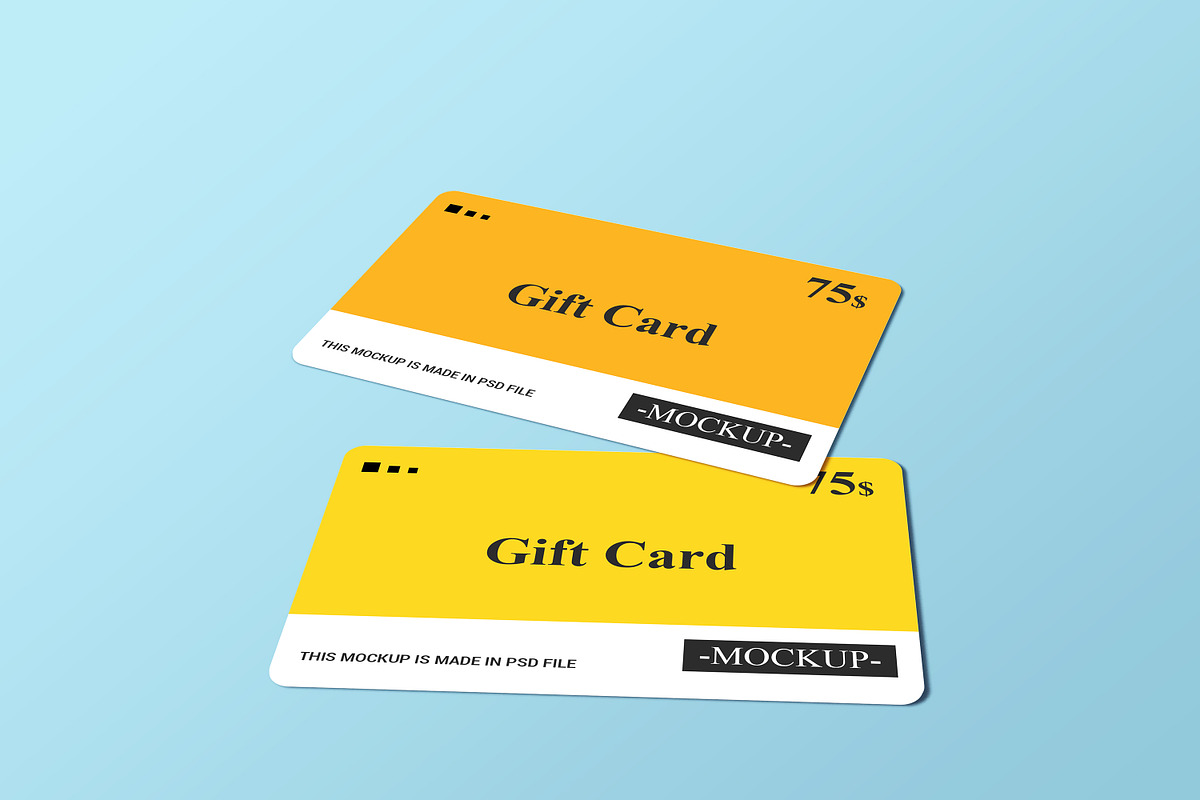 Gift Card Mockup Design, a Print Template by alimran24 (Photo 10 of 33)