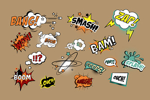 Comics Text, Pop Art style, a Templates & Theme by TopVectors