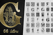 28 IN 1 VINTAGE LETTERS COLLECTION, a Symbol Font by Graphic Spirit (Thumbnail 9 of 31)