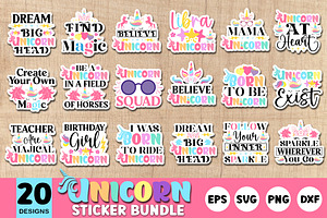 Unicorn Sticker Bundle