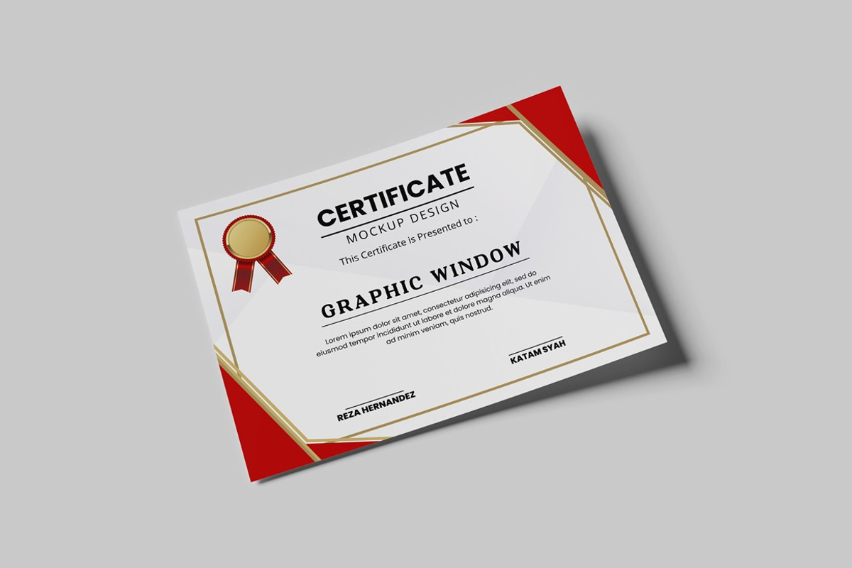 Realistic Certificate Mockup, an Advertising Mockup by GraphicWindow (Photo 5 of 7)