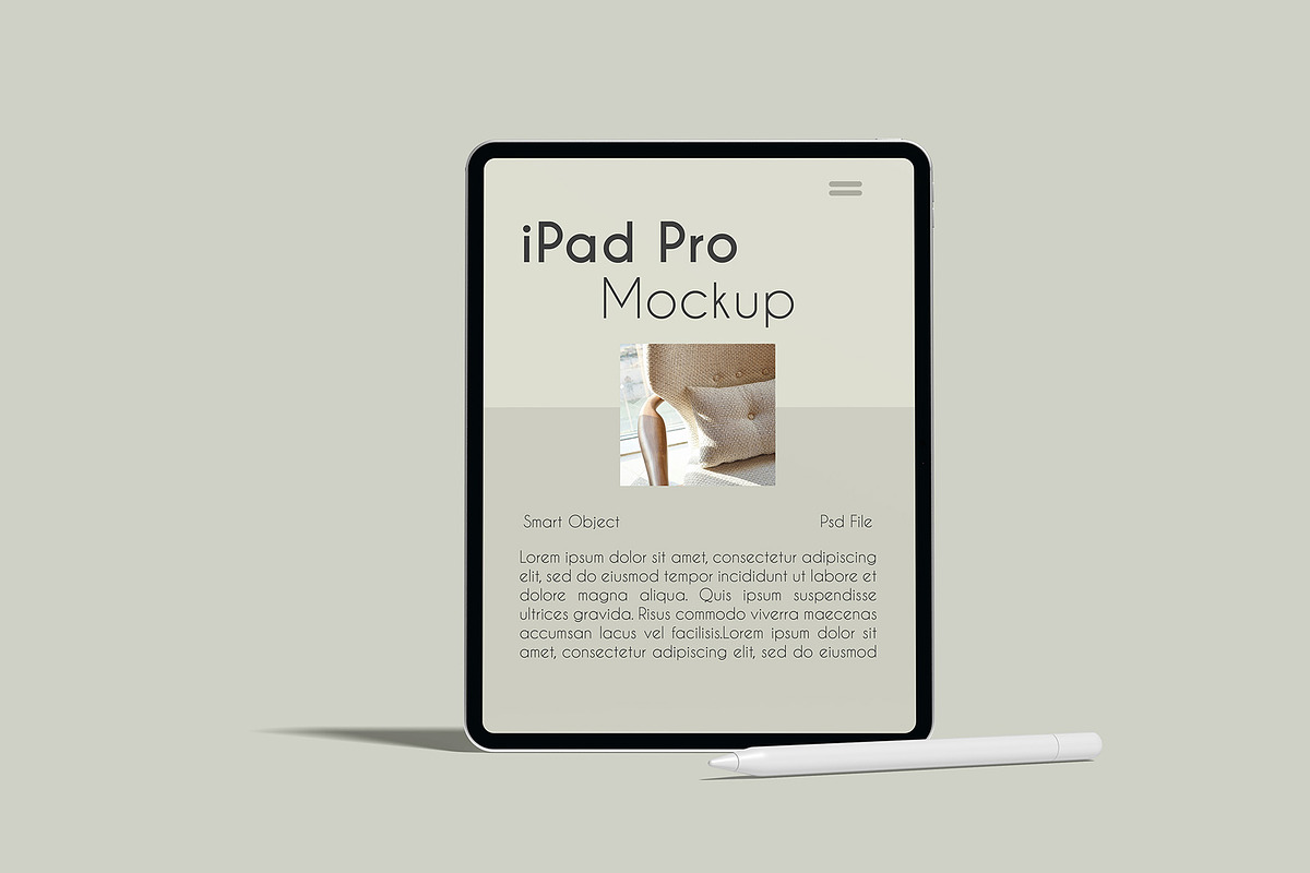 iPad Pro Mockup, an iPad Mockup by Graphicbars (Photo 4 of 25)