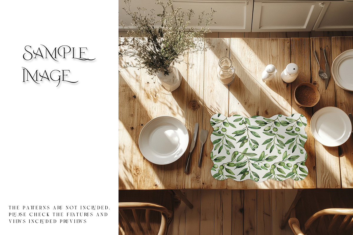 Scalloped Laser Cut Placemat Mockups, a Mockup by mock-ups (Photo 13 of 22)