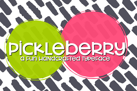 NEW!! Pickleberry Font preview 7