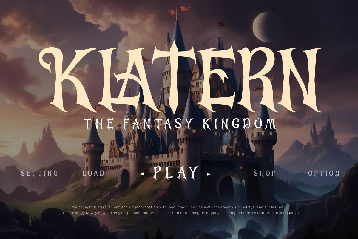 Khan Blade - Fantasy Game Font, a Serif Font by twinstd (Photo 5 of 9)