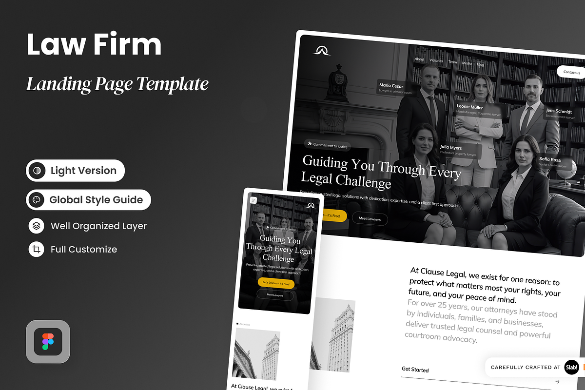 Clause - Law Firm Landing Page