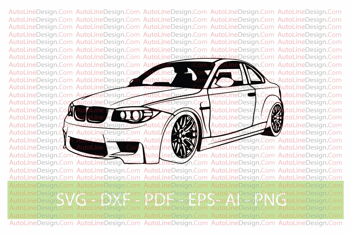 1 series M coupe F82 Car vector, a Transportation Illustration by AutoLineDesign