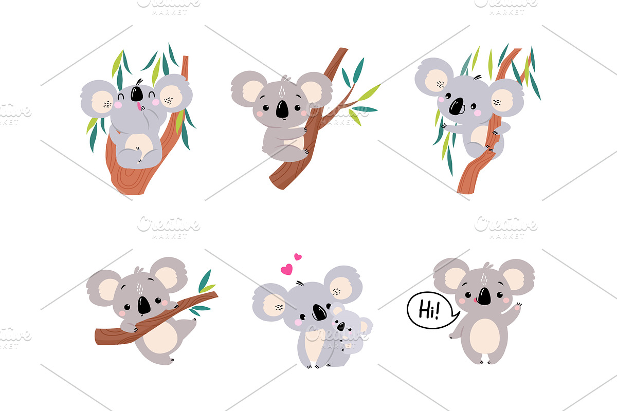 Koala Bear as Australian Animal on, an Animal Illustration by TopVectors