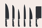 Knife, collection. Meat cutting, a Food Illustration by Foxys Graphic (Thumbnail 3 of 3)