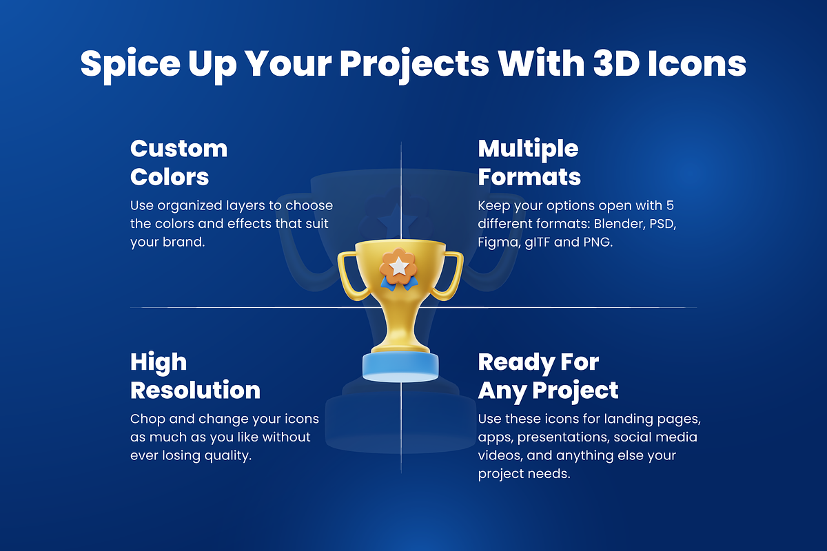 3D Resume Icons, an Object 3D Model by Flat Icons (Photo 2 of 8)