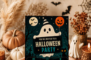 Cute Ghost Halloween Invitation, an Invitation Template by Arslan (Thumbnail 2 of 5)