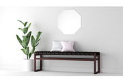Entry Table C - Leather and Timber, a Furniture 3D Model by 3DCargo (Thumbnail 1 of 6)