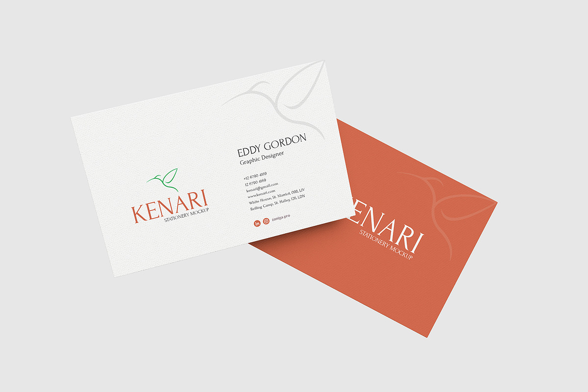 Realistic Business Card Mockup PSD, an Advertising Mockup by MA-KING_ART (Photo 4 of 5)