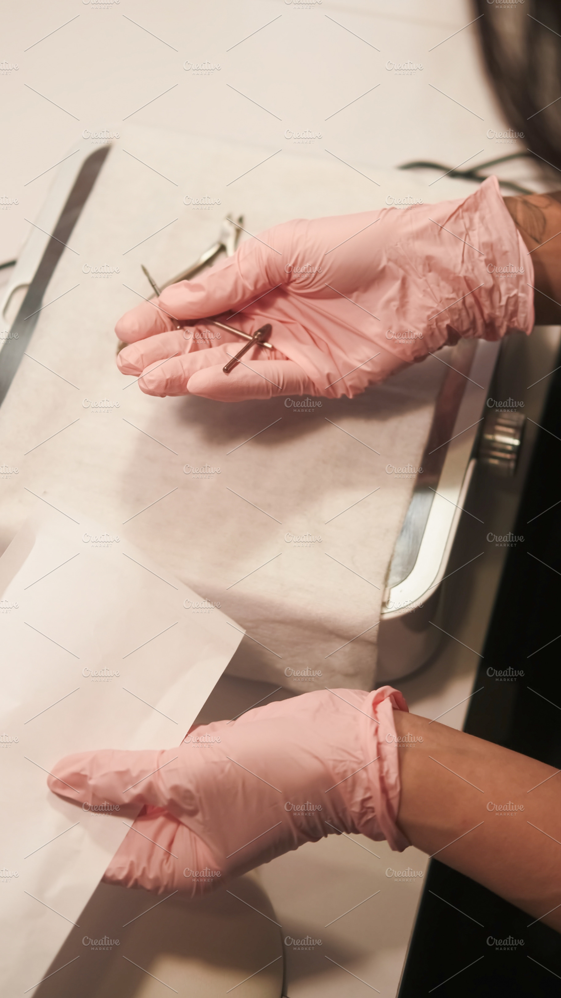 Professional manicure nail hygiene hands forceps, a Person Photo by Photo Drive Studio
