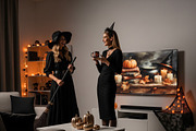 Halloween Witch Table Watercolor, a Seasonal Illustration by Floraphoria (Thumbnail 11 of 11)
