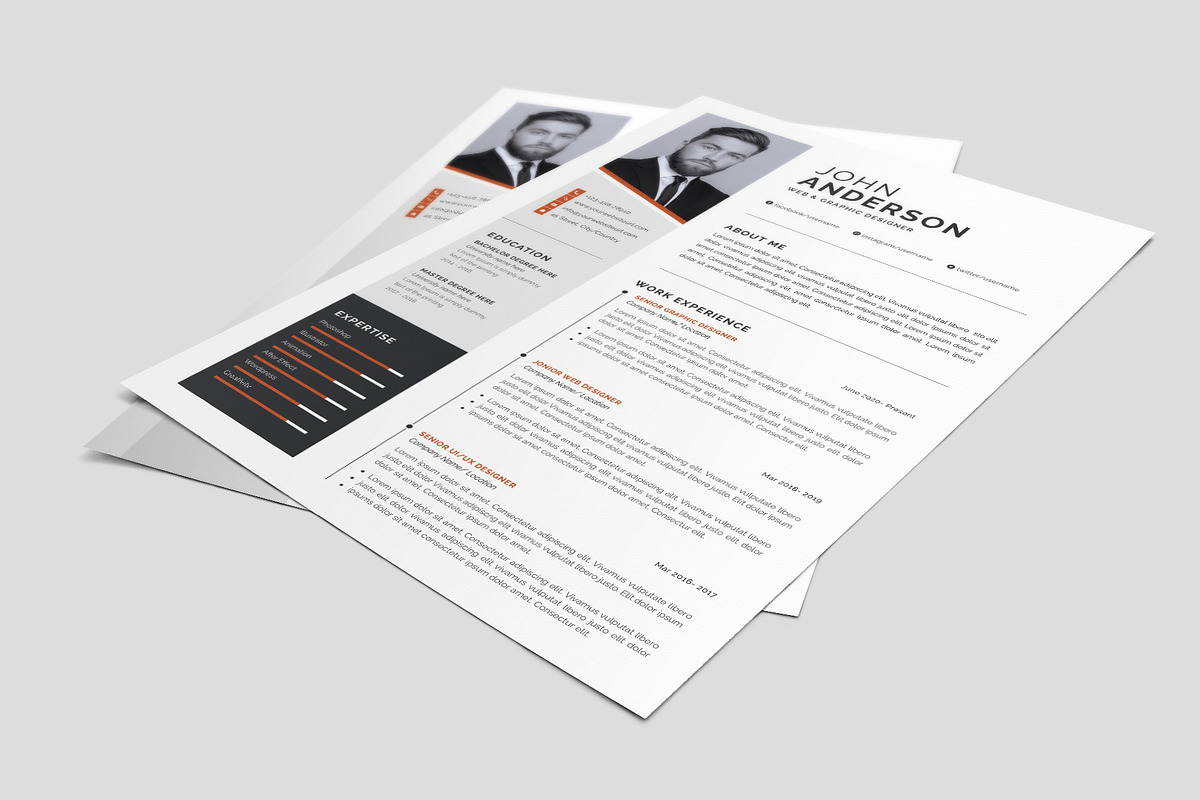 Resume / CV Template, a Resume Template by Abdul Studio (Photo 3 of 5)