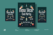 Green New Year Eve Flyer, a Flyer Template by Neermana (Thumbnail 1 of 4)