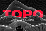 75 Wireframe Topo Elements Vectors, an Object Graphic by Graphicdome (Thumbnail 12 of 13)