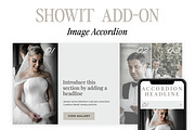Showit Addon - Image Accordion, a Websites & App Template by Amanda Pena Design (Thumbnail 1 of 5)