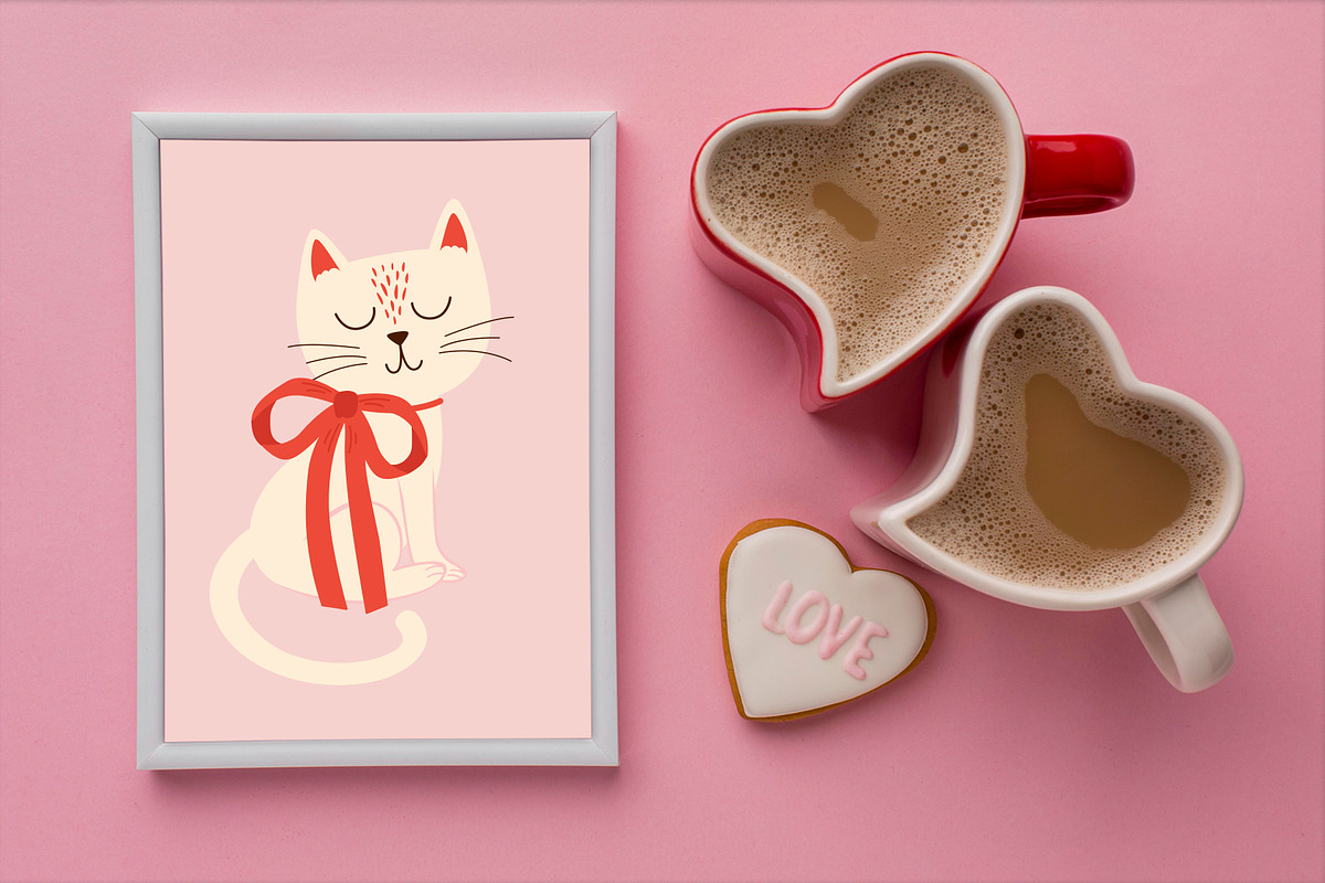Vintage Valentine Vector Collection, a Decorative Illustration by NataKa (Photo 8 of 10)