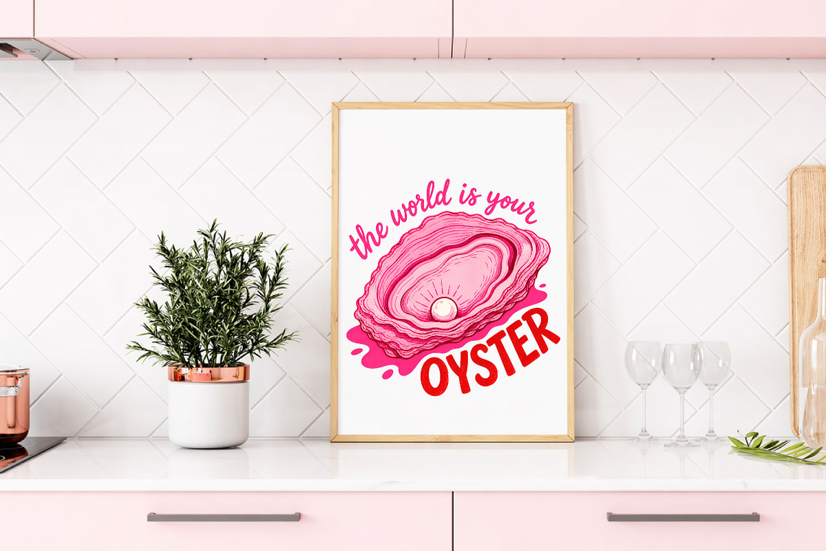The world is your oyster png, Trendy, an Object Illustration by Libby Wishes (Photo 3 of 5)
