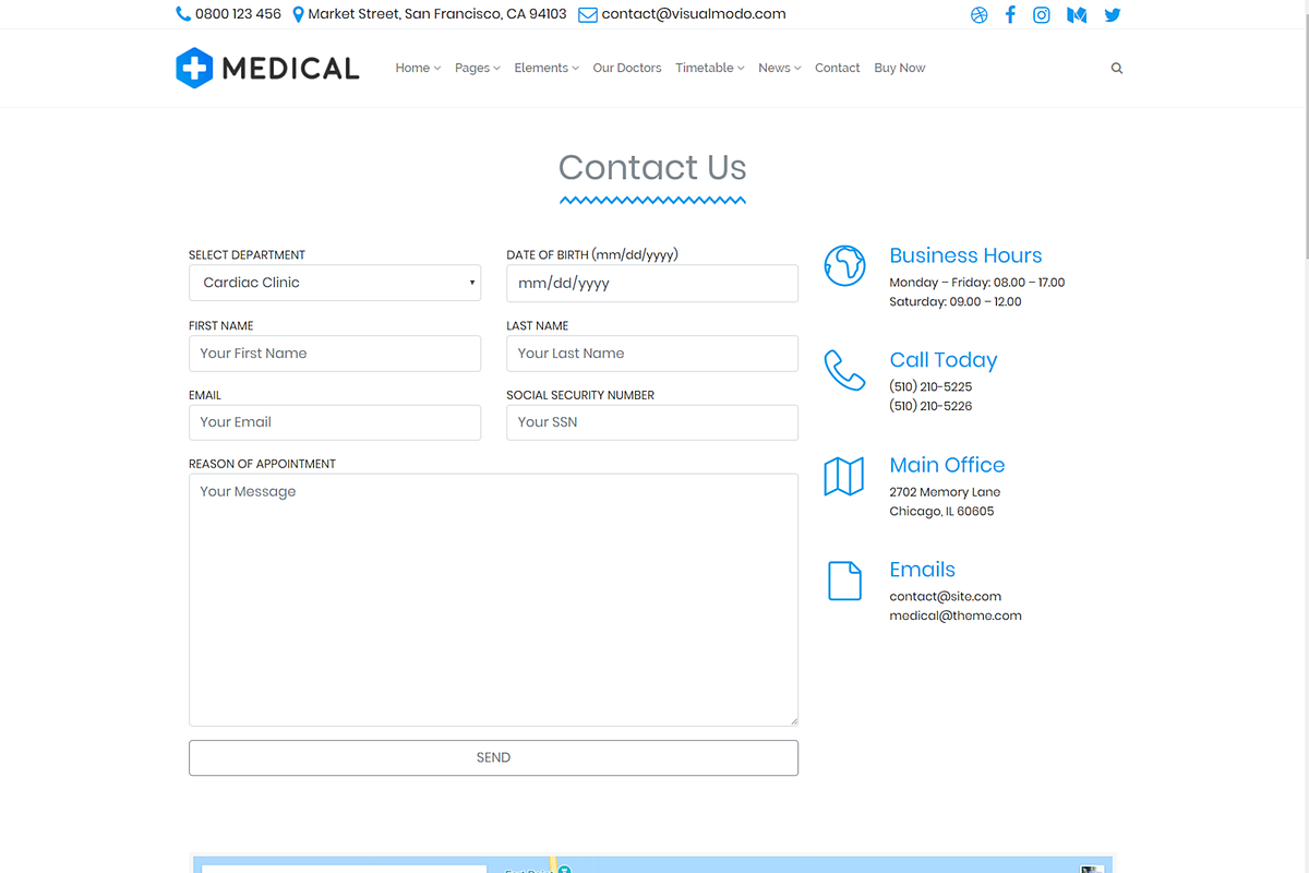 Medical Health Care WordPress Theme