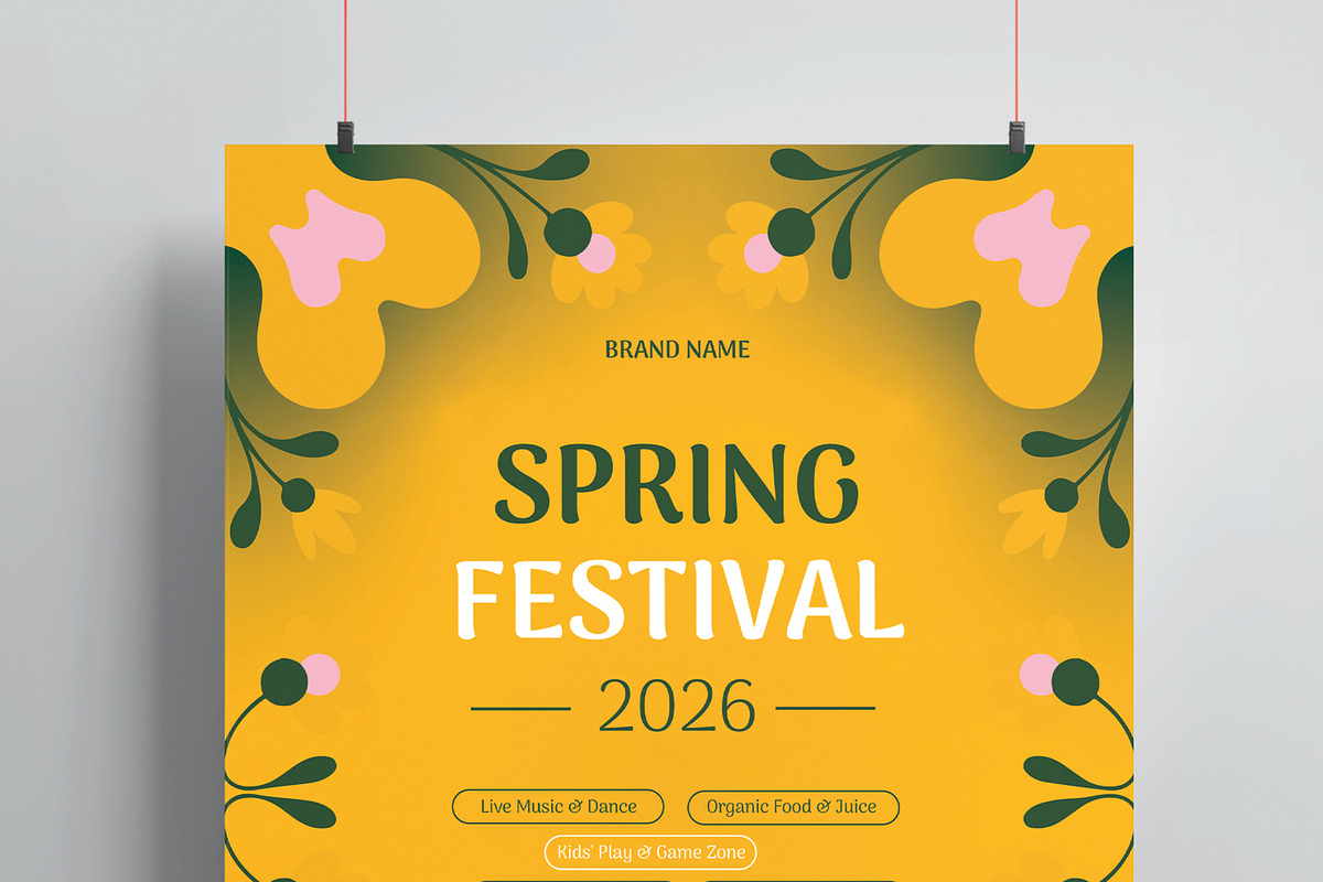 Spring Festival Flyer, a Flyer Template by MightyDesign (Photo 2 of 8)