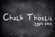Chalk Thoelis, a Script Font by Gblack Id (Thumbnail 1 of 4)