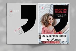 Female Entrepreneurs Brochure Layout