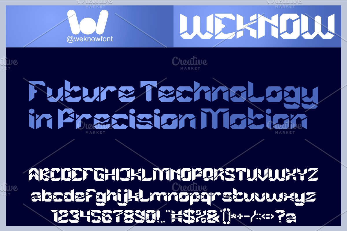 Autonomous Flight font, a Blackletter Font by weknow (Photo 2 of 8)