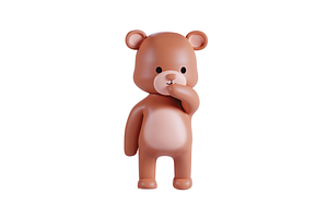 3D Pack Cute Animal Bear