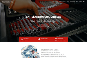 Auto Racing WordPress Theme