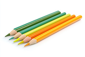 Wooden colorful rainbow pencils, a School & Education Photo by AlyaAnd