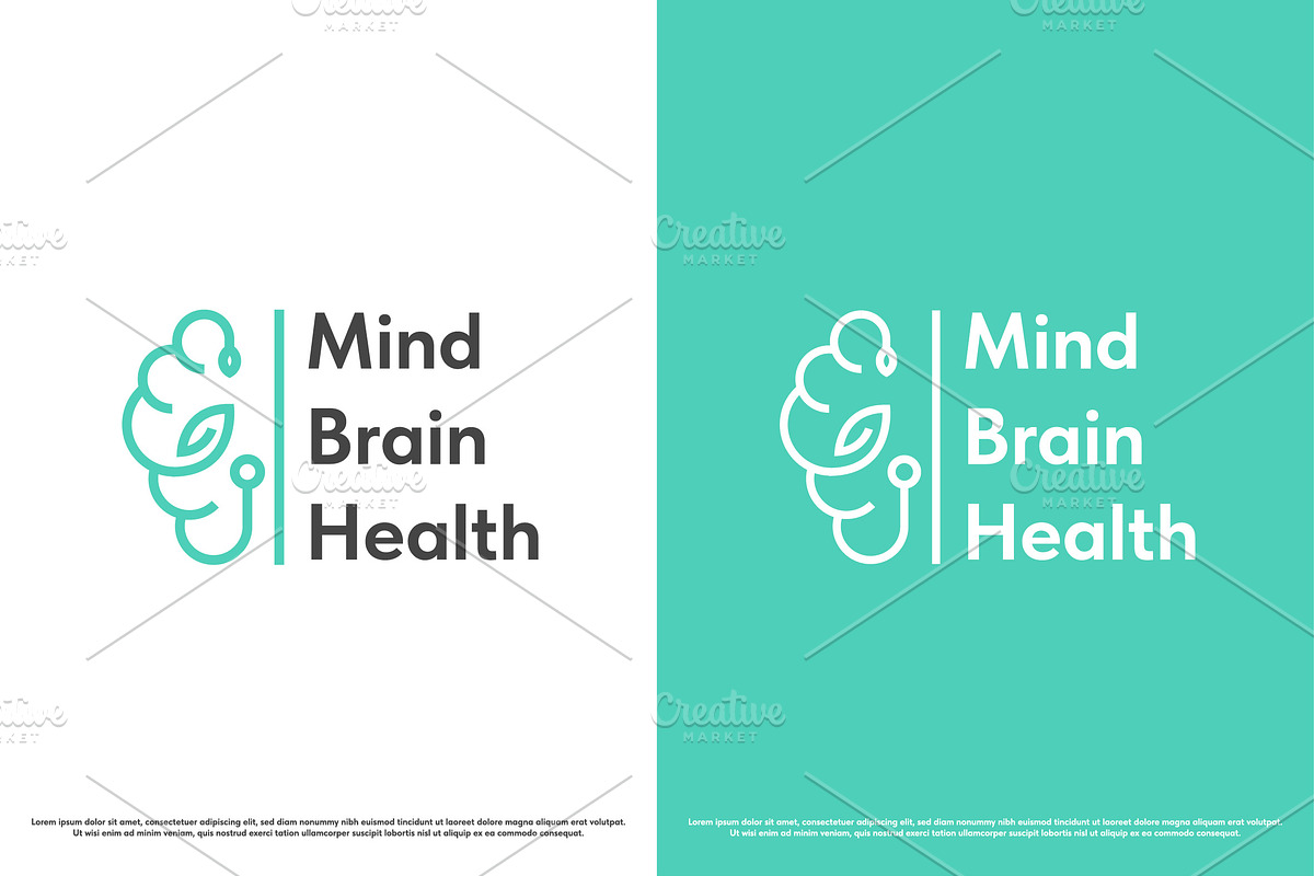 Mental Health Brain Logo Design Icon, a Branding & Logo Template by Morvana Crew