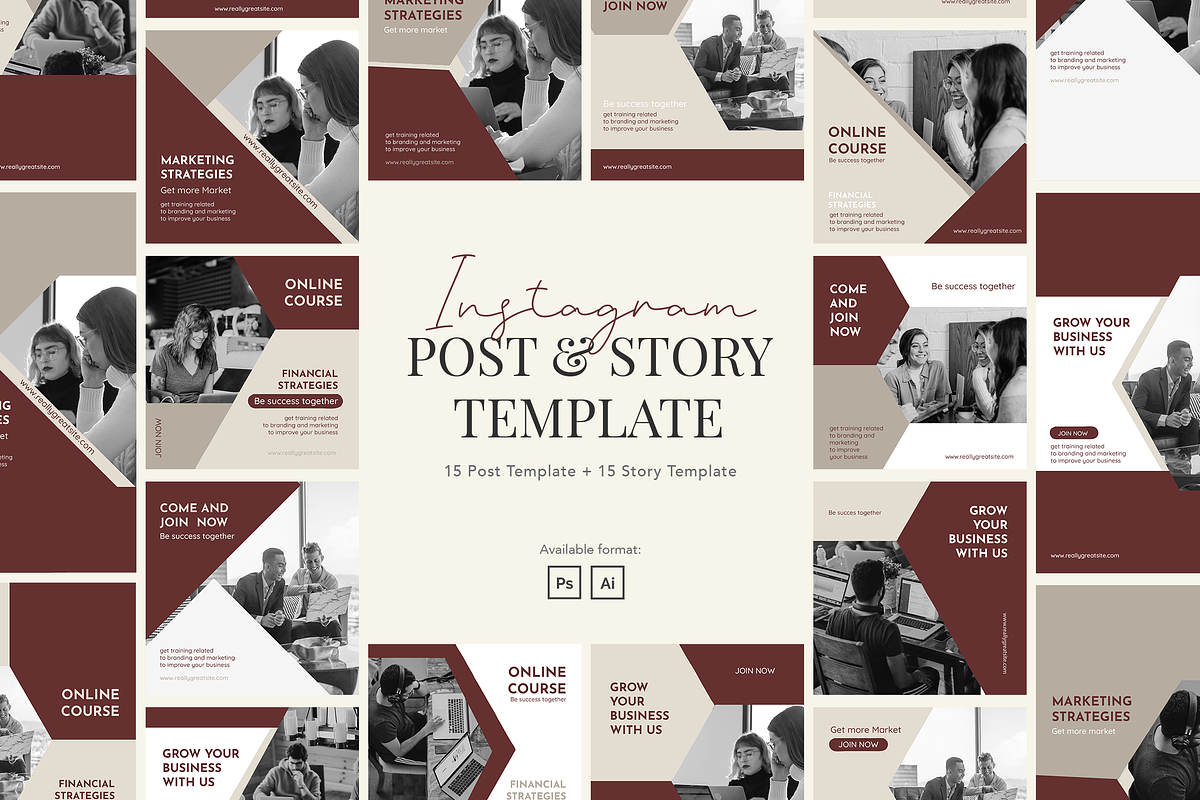 Elegant Business Company Instagram, a Social Media Template by peterdraw (Photo 1 of 5)